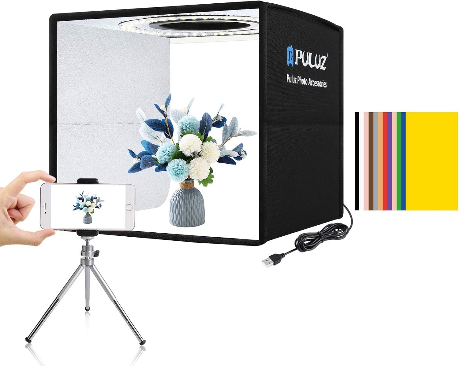 Photography Lighting Kit - ไฟวิดีโอ LED RGB พร้อมการควบคุมผ่านแอปพลิเคชัน, ชุดไฟถ่ายภาพและวิดีโอ 800D,