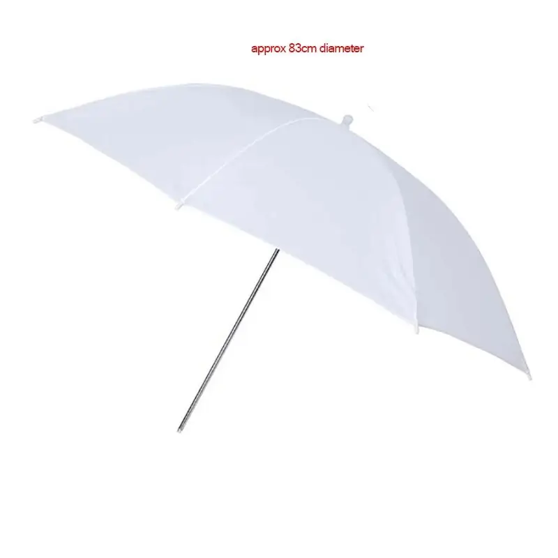 Photography Lighting Umbrella - อุปกรณ์กระจายแสงแฟลชสะท้อนแสงสีขาวแบบนิ่มสะท้อนแสงสำหรับถ่ายภาพบุคคลร่มแบบสีขาวนวลสะท้อนแสงแบบพกพา