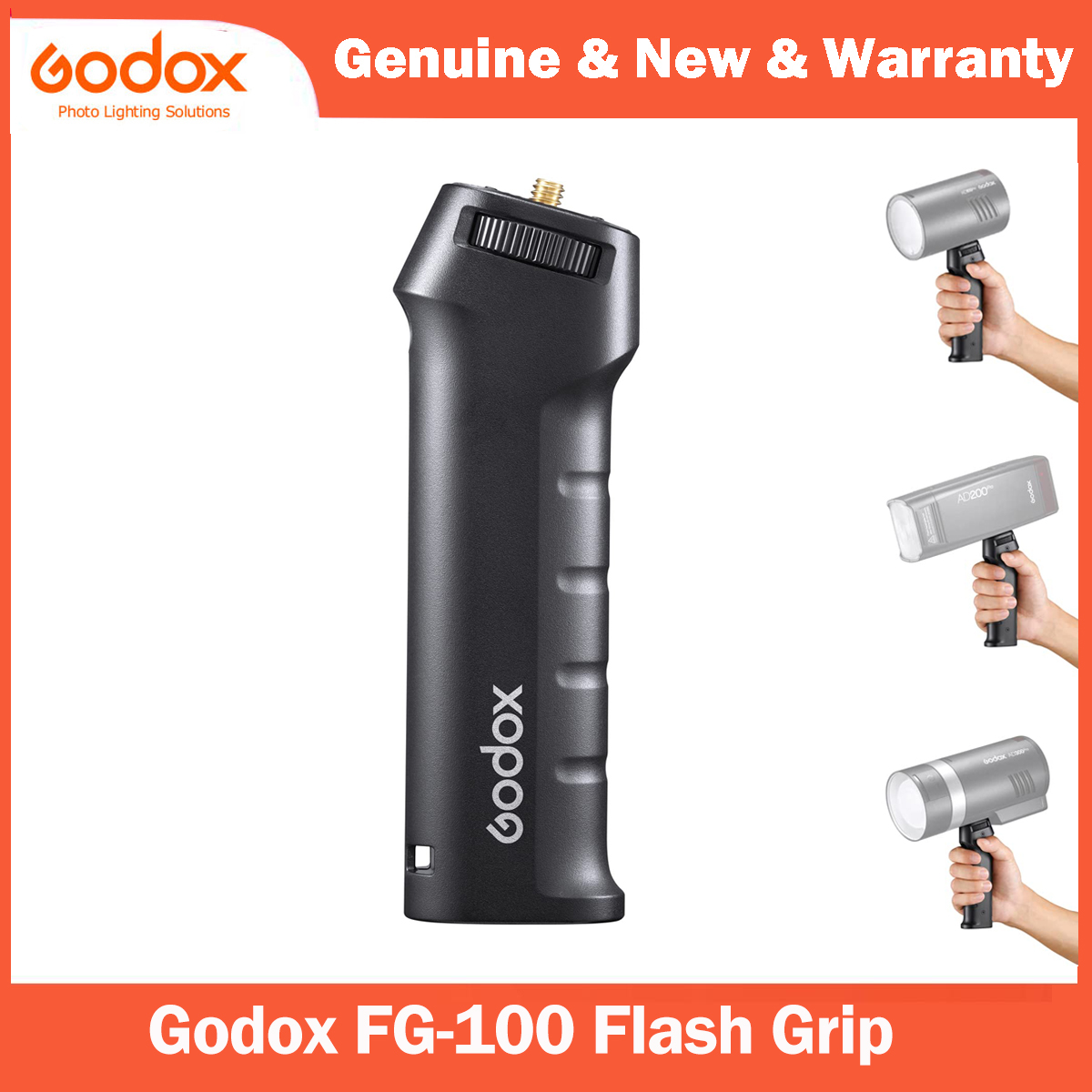 Photography Lighting Kit Godox - ด้ามจับแฟลช Godox FG-100 แบบพกพา พร้อมสกรู 1/4