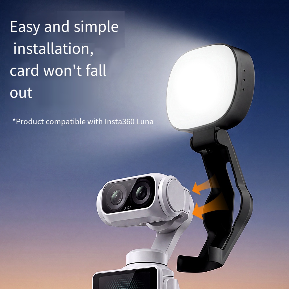 Photography Lighting Kit - ไฟเติมความสว่างแบบพกพาสำหรับกล้อง Insta360 Luna Ultra Gimbal อุปกรณ์เสริมสำหรับการถ่ายภาพและการถ่ายทอดสด