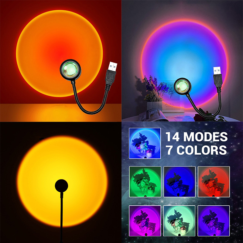 Photography Lighting Wall - ZK40 LED Sunset โคมไฟ Nightlights USB