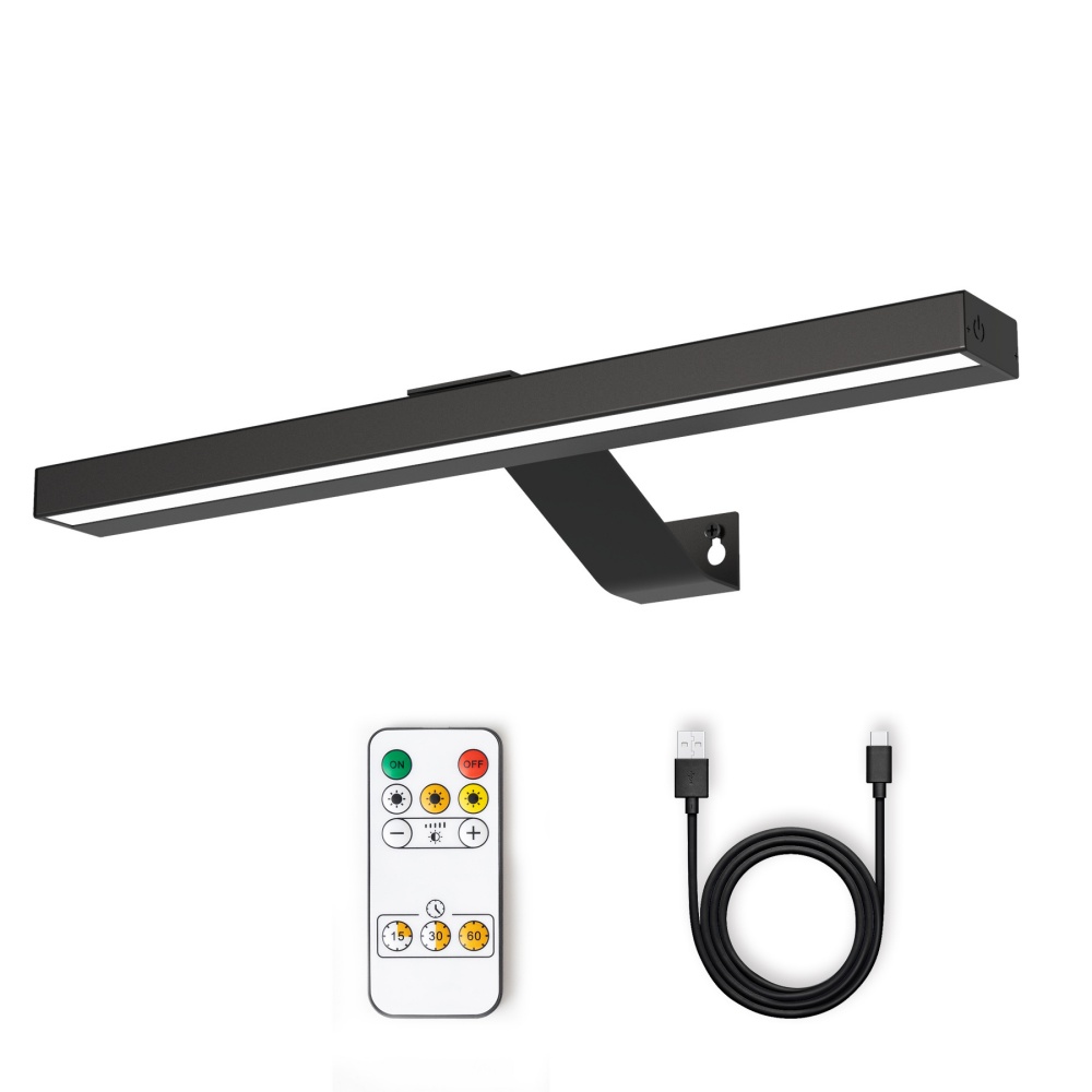 Photography Lighting Wall - โคมไฟติดผนัง LED แบบชาร์จไฟได้ 4000mAh พร้อมรีโมทคอนโทรล ปรับแสงได้