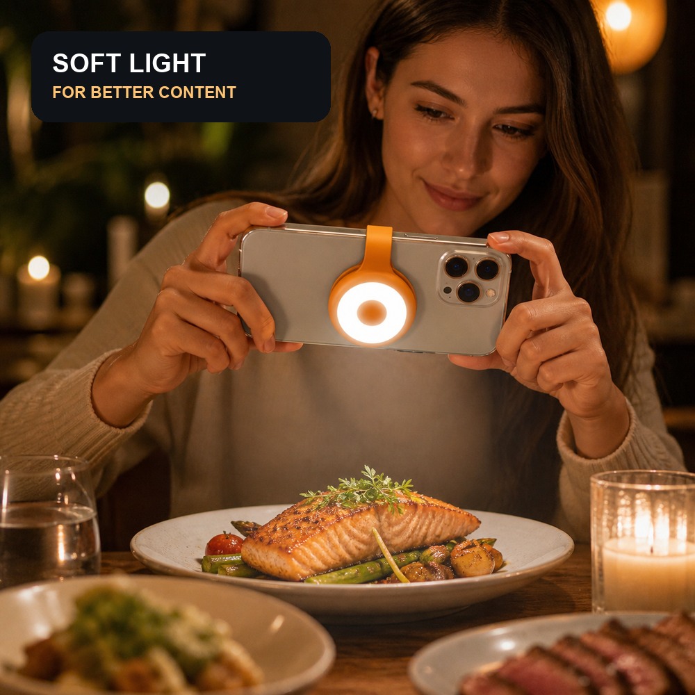 ไฟเซลฟี่ LED แบบพกพาพร้อมคลิปแ - Photography Lighting Portable บทวิจารณ์และราคา