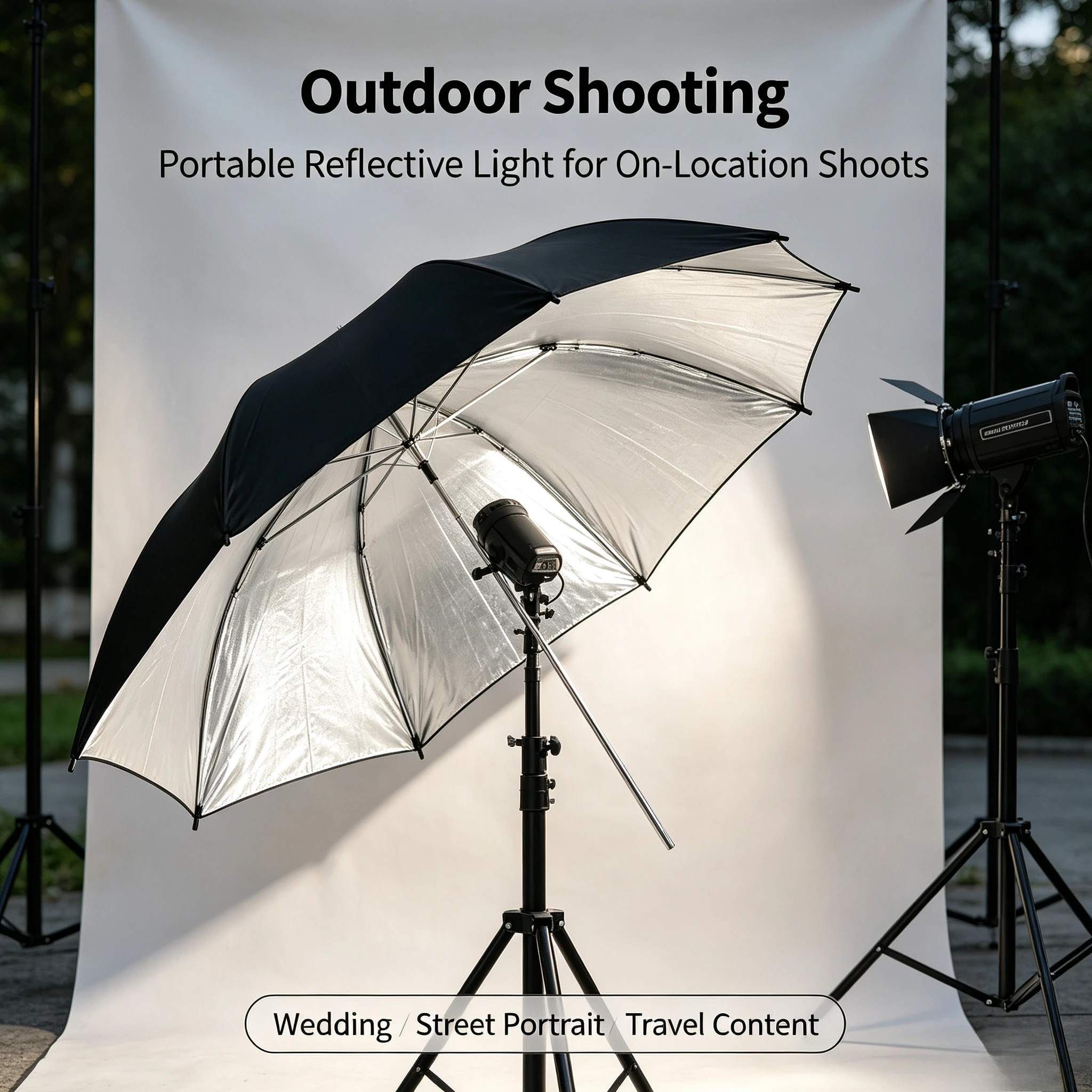 ร่มสะท้อนแสงสีดำทนทานขนาด 33 น - Photography Lighting Umbrella บทวิจารณ์และราคา