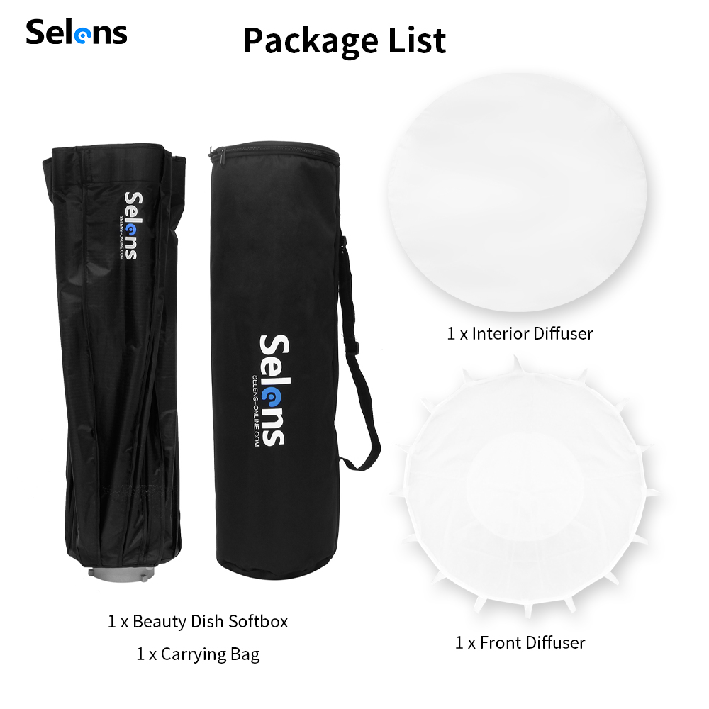 Selens 85ซม.ร่มเรดาร์ Softbox  - Photography Lighting Umbrella บทวิจารณ์และราคา