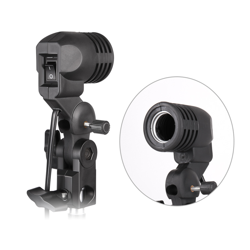 1.8M สายเคเบิลหลอดไฟขาตั้ง E26 - Photography Lighting Umbrella บทวิจารณ์และราคา