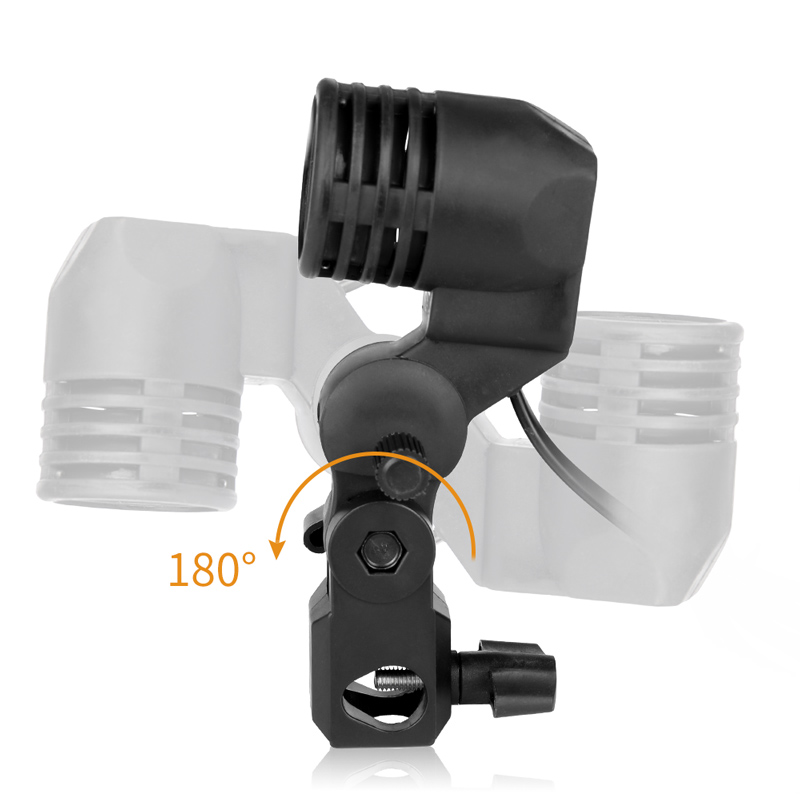 1.8M สายเคเบิลหลอดไฟขาตั้ง E26 - Photography Lighting Umbrella บทวิจารณ์และราคา