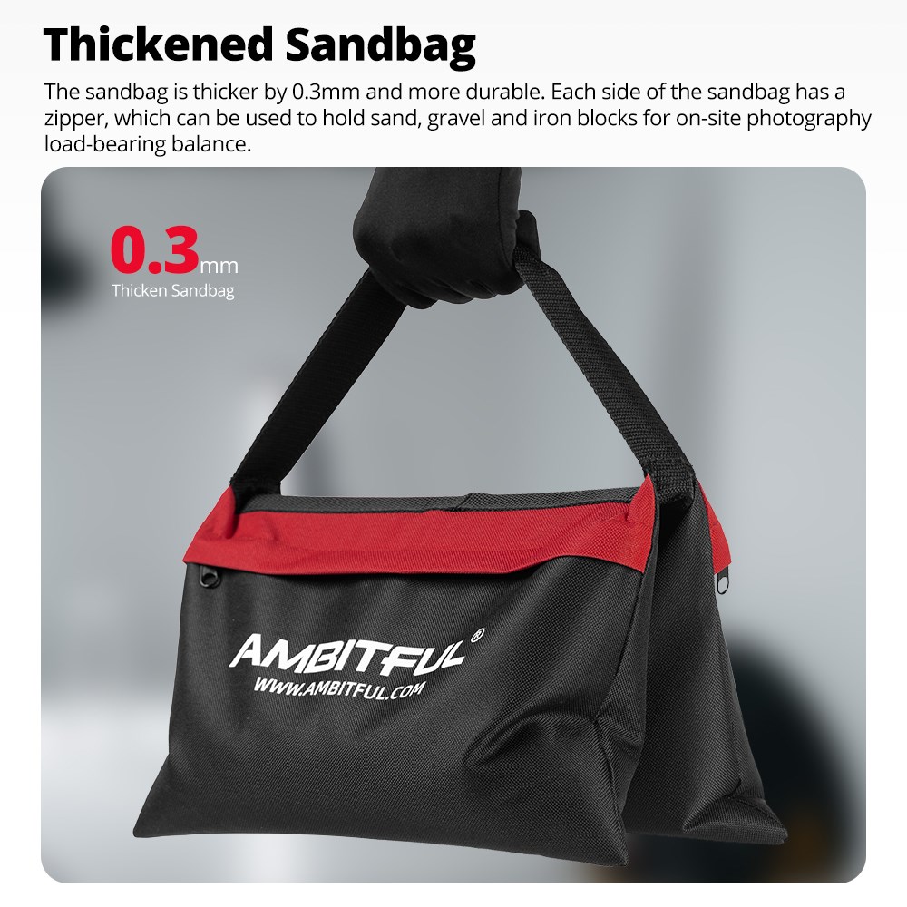 Ambitful 44x33 ซม.โหลด Sandbag - Photography Lighting Tools บทวิจารณ์และราคา