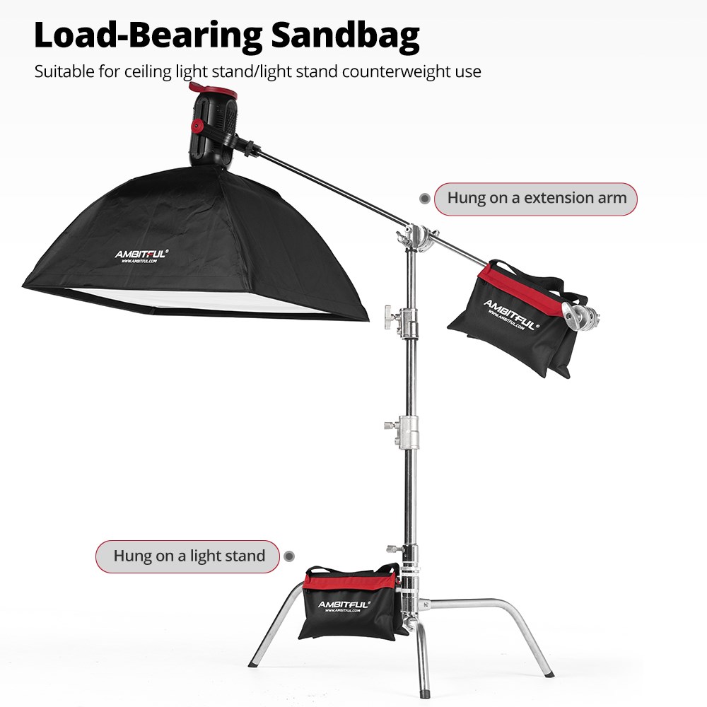 Ambitful 44x33 ซม.โหลด Sandbag - Photography Lighting Tools บทวิจารณ์และราคา