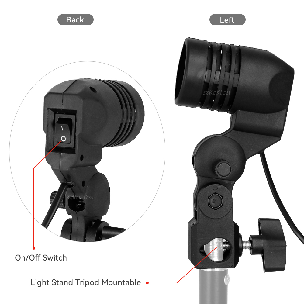 SINGLE HEAD ผู้ถือหลอดไฟ E27 ซ - Photography Lighting Umbrella บทวิจารณ์และราคา