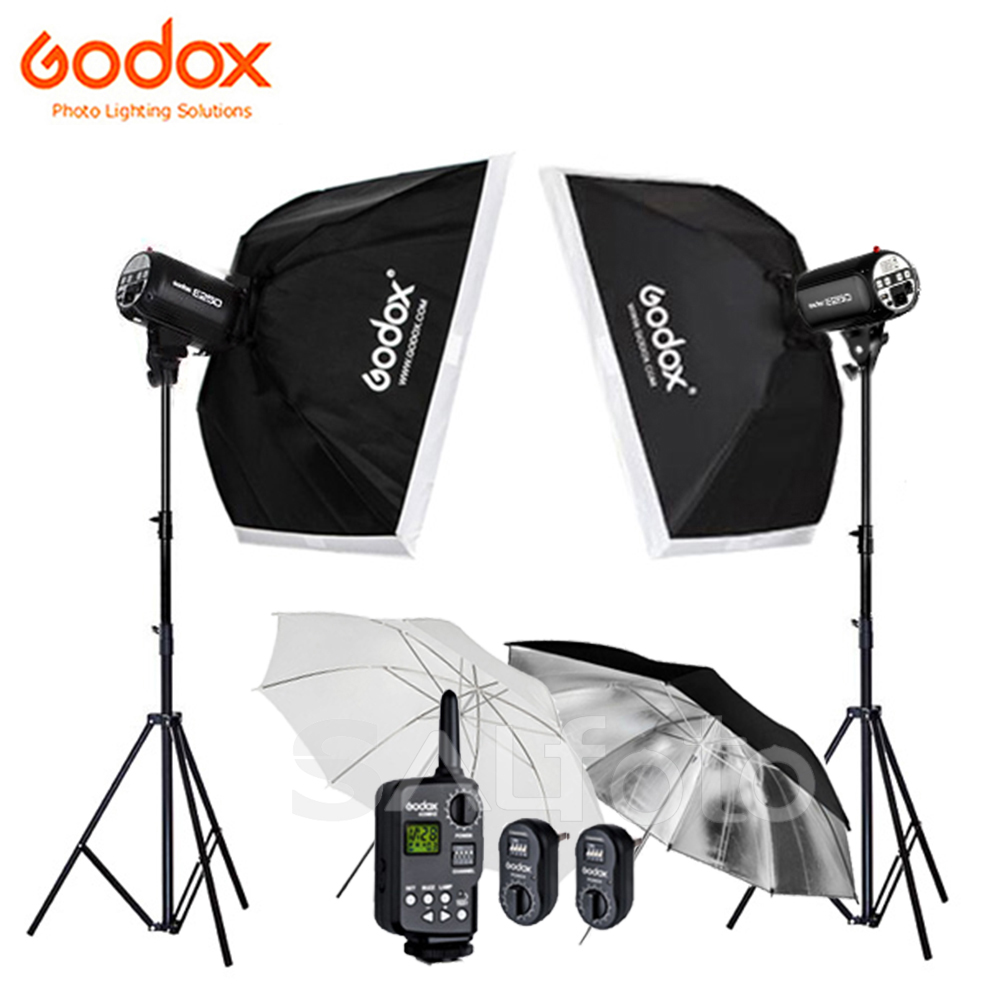GODOX 2x 300Ws E300/E250 250Ws - Photography Lighting Kit Godox บทวิจารณ์และราคา