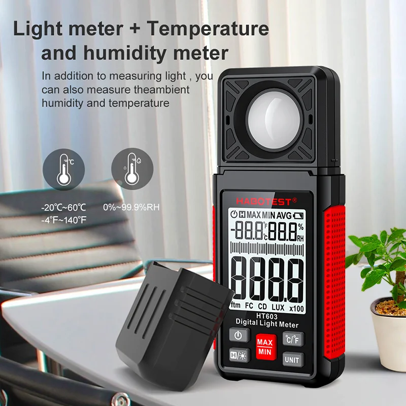 เครื่องวัดแสงดิจิตอล HT603 ช่ว - Photography Lighting Portable บทวิจารณ์และราคา