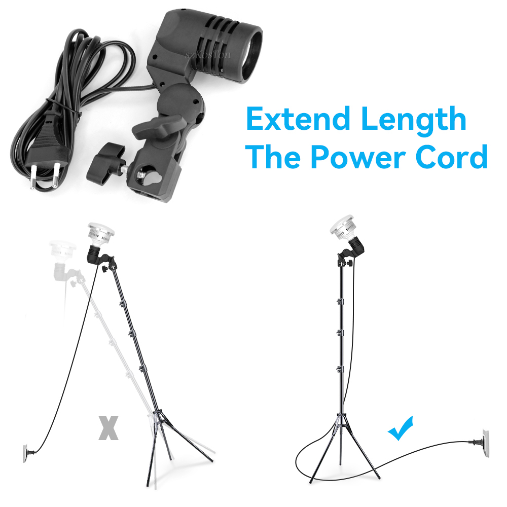 2ชิ้น/1ชิ้น E27เดี่ยวที่ตั้งหล - Photography Lighting Umbrella บทวิจารณ์และราคา