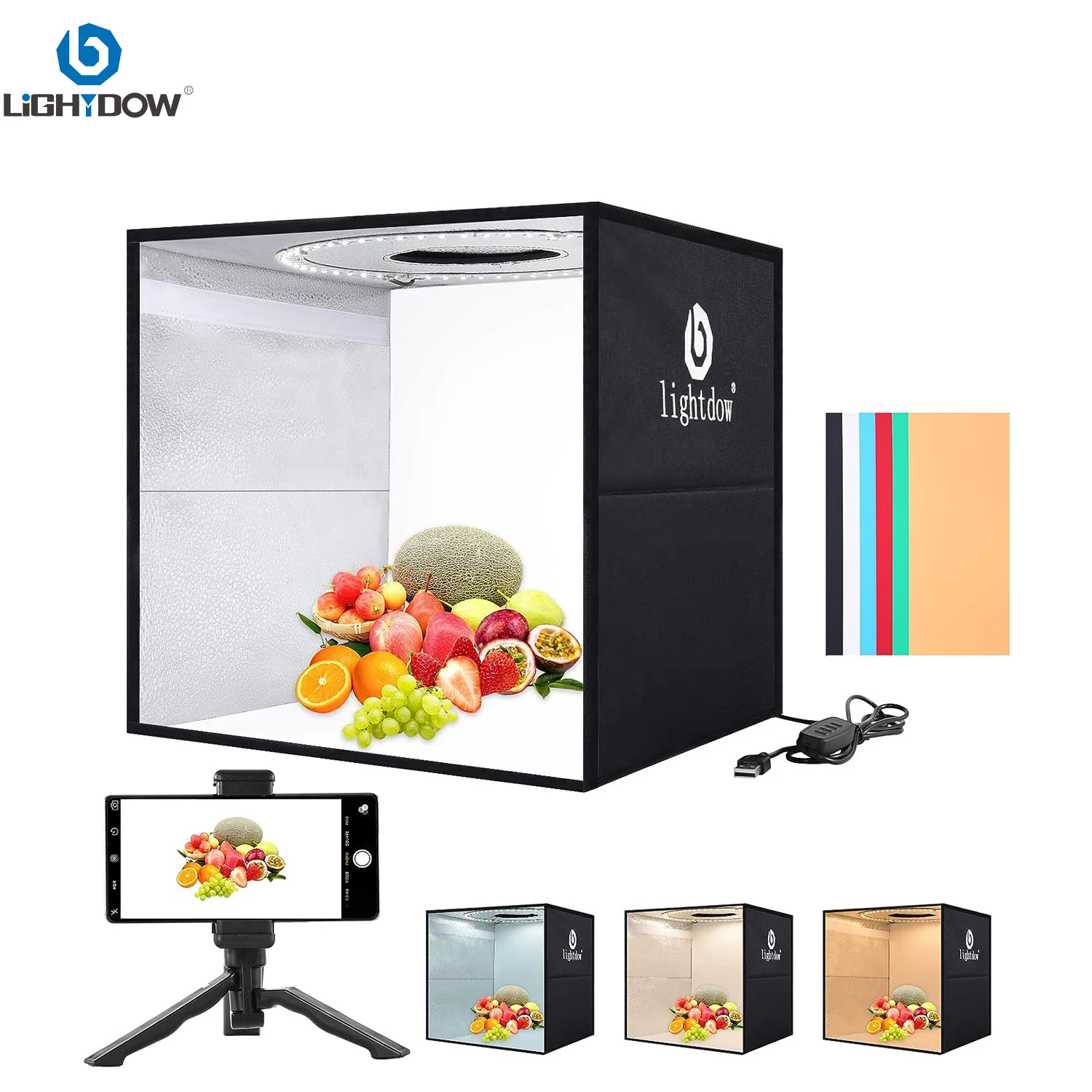 Lightdow Photo Studio Light กล - Photography Lighting Kit บทวิจารณ์และราคา