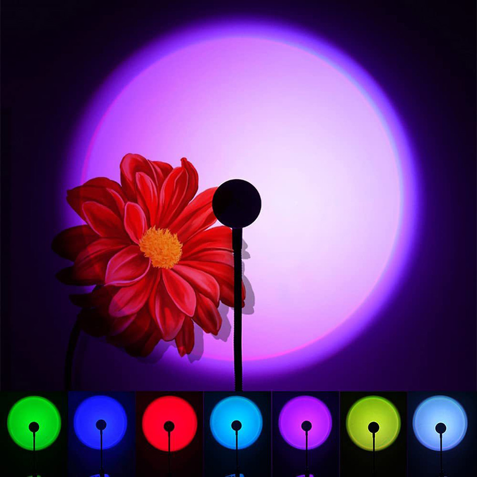 1x USB Sunset โคมไฟ LED Rainbo - Photography Lighting Wall บทวิจารณ์และราคา
