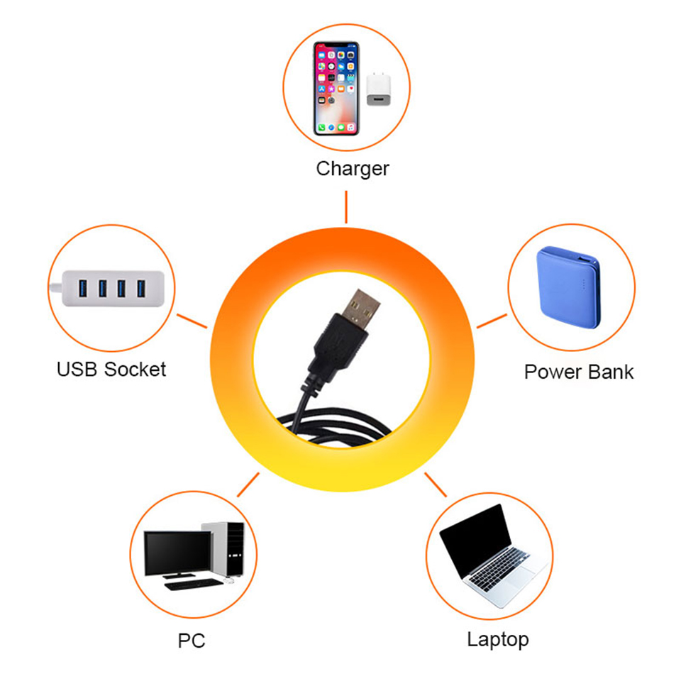 1x USB Sunset โคมไฟ LED Rainbo - Photography Lighting Wall บทวิจารณ์และราคา
