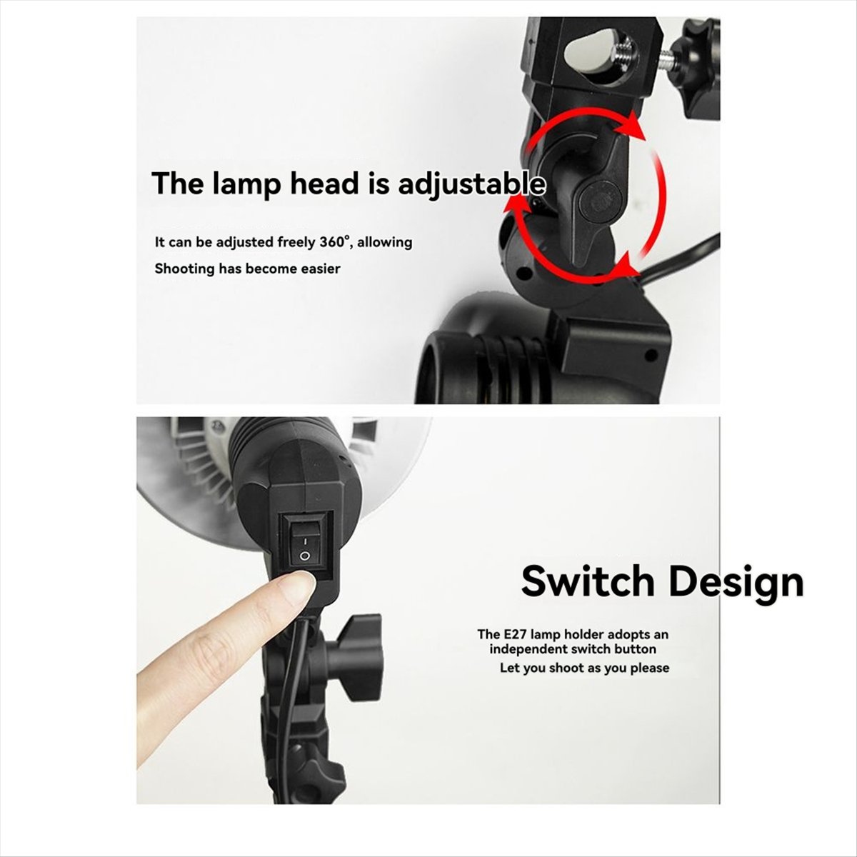 A40I 1.8 ม. E27 ที่วางโคมไฟสำห - Photography Lighting Umbrella บทวิจารณ์และราคา