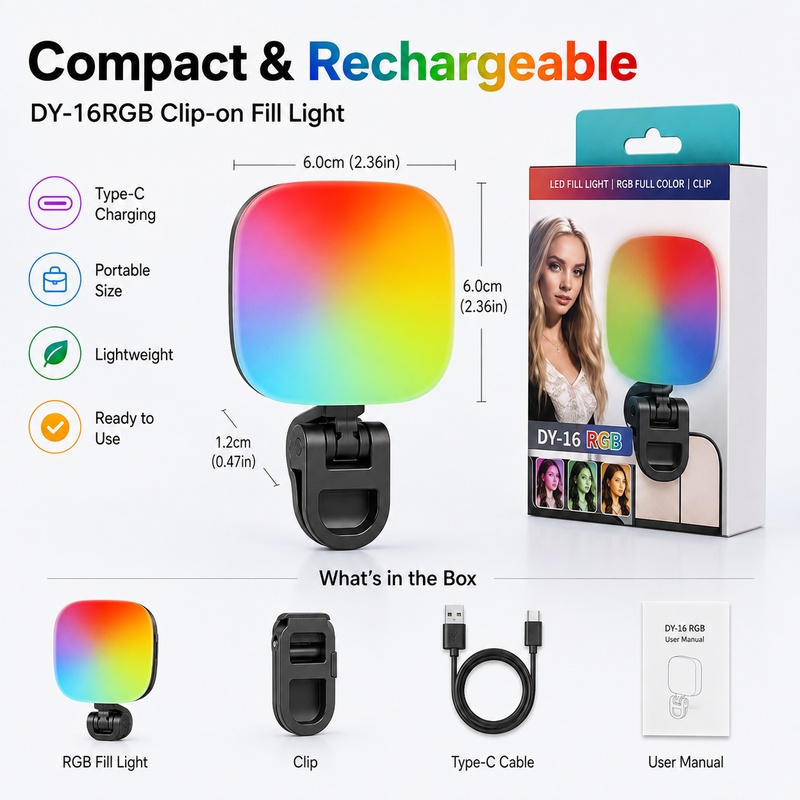ไฟ LED RGB แบบพกพาสำหรับถ่ายภา - Photography Lighting For Outdoors บทวิจารณ์และราคา