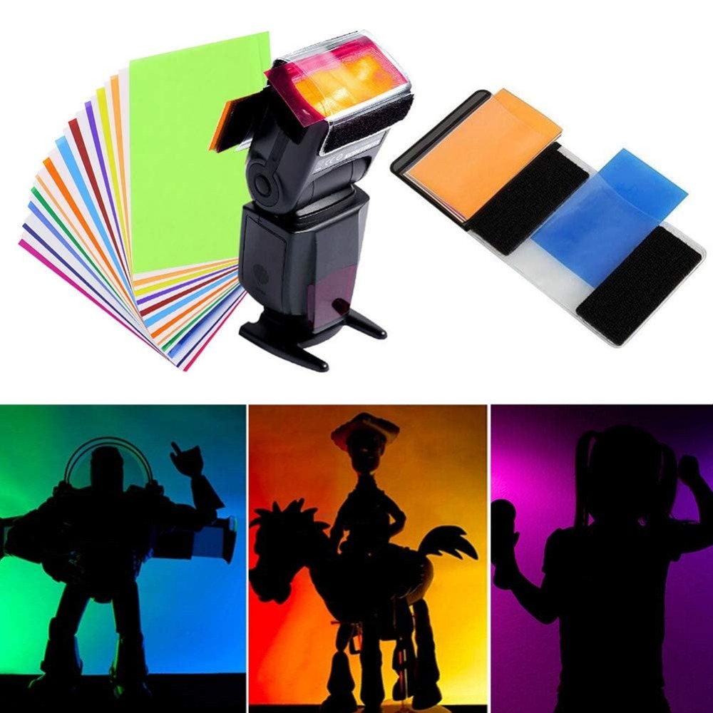 ชุดฟิลเตอร์เจลสำหรับแฟลชกล้อง  - Photography Lighting Kit บทวิจารณ์และราคา