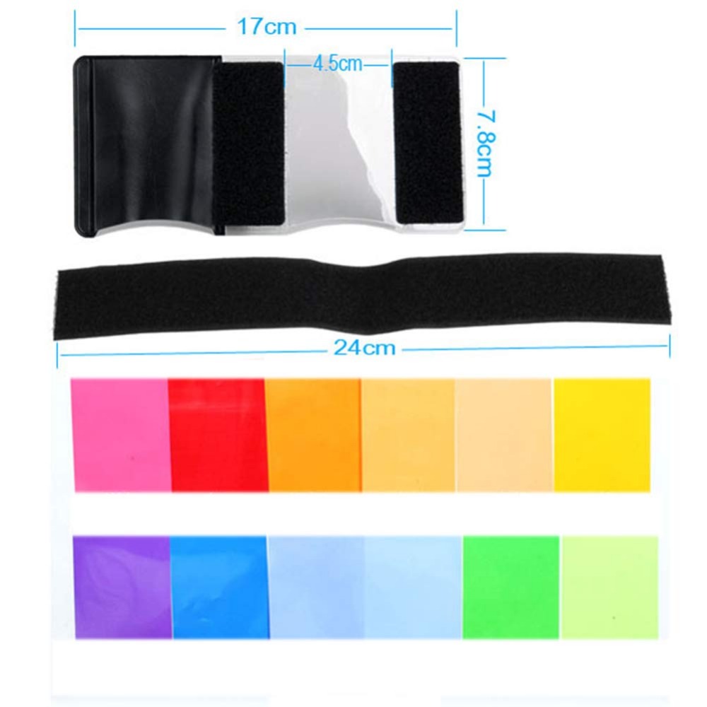 ชุดฟิลเตอร์เจลสำหรับแฟลชกล้อง  - Photography Lighting Kit บทวิจารณ์และราคา