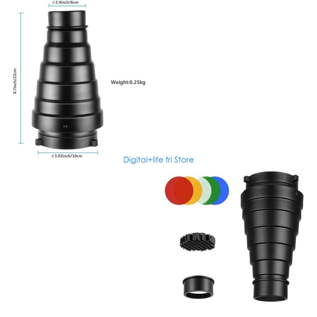E06D การถ่ายภาพ Metal Snoot สำ - Photography Lighting Modifiers บทวิจารณ์และราคา