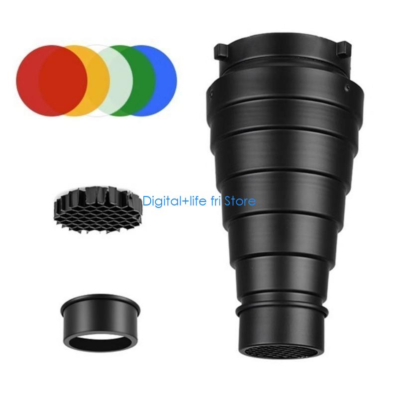 E06D การถ่ายภาพ Metal Snoot สำ - Photography Lighting Modifiers บทวิจารณ์และราคา