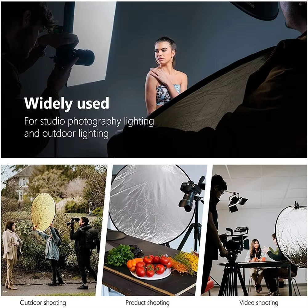 แผ่นสะท้อนแสงแบบพับได้ 5 in 1  - Photography Lighting For Outdoors บทวิจารณ์และราคา