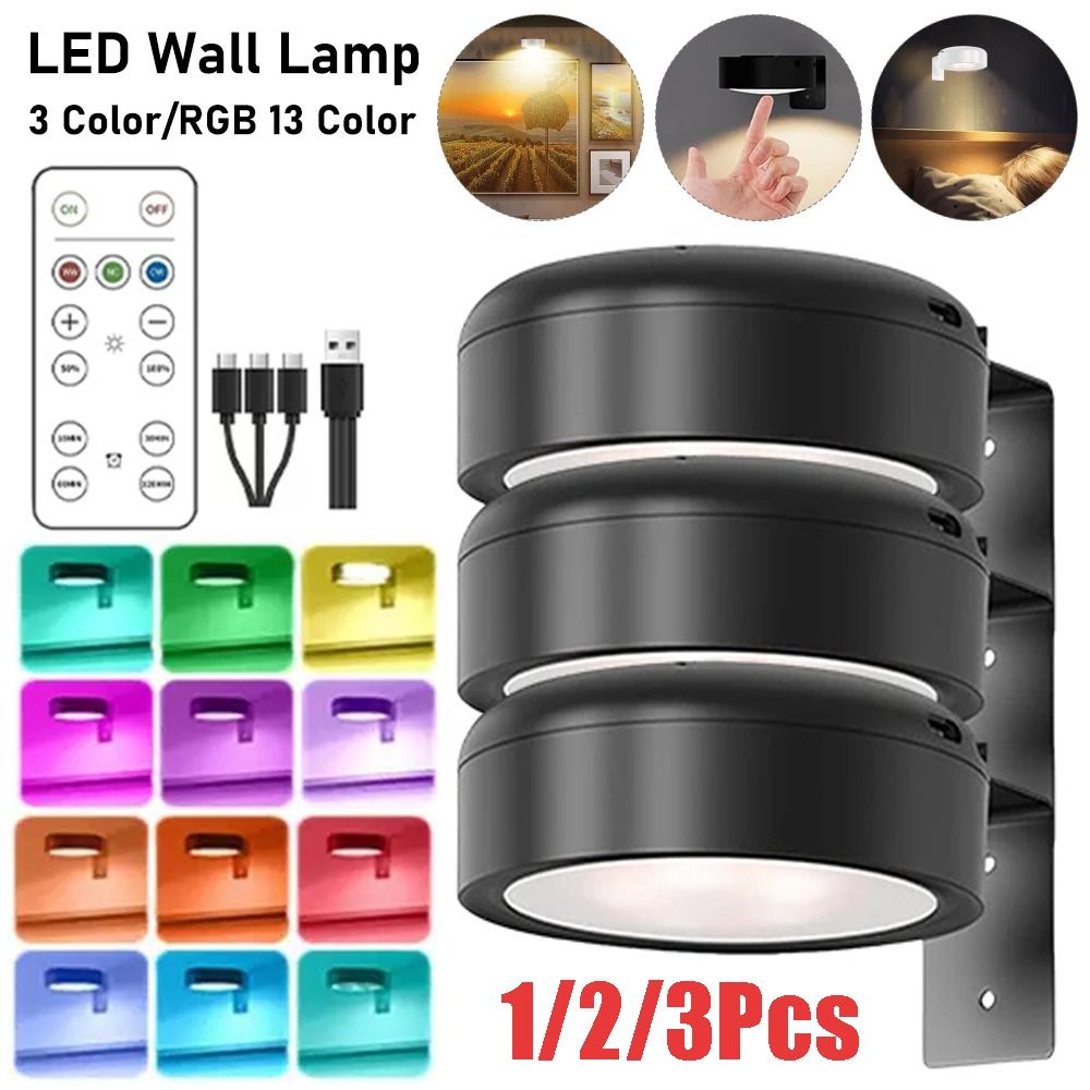 1/2/3 ชิ้นติดผนังแม่เหล็กไฟ LE - Photography Lighting Wall บทวิจารณ์และราคา