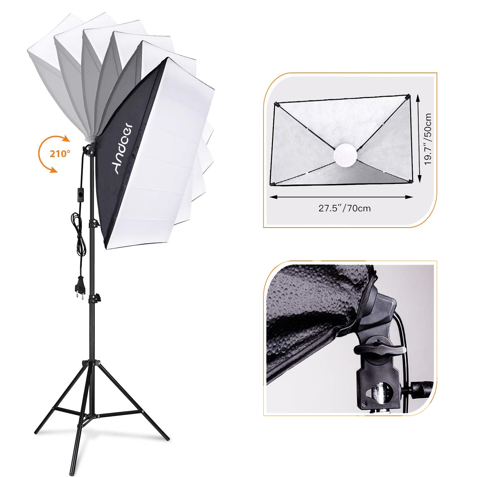 Andoer สตูดิโอถ่ายภาพชุด Softb - Photography Lighting Kit บทวิจารณ์และราคา