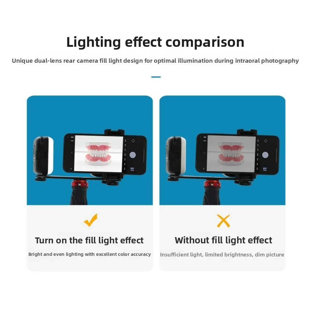ไฟถ่ายภาพทางทันตกรรม, แฟลช LED - Photography Lighting Portable บทวิจารณ์และราคา