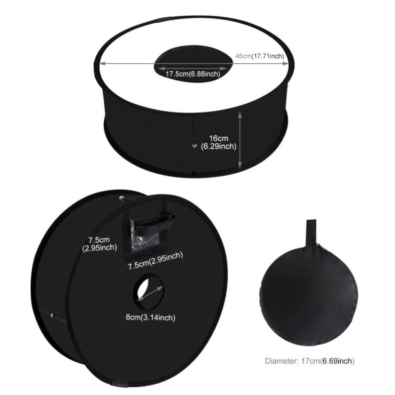 ซอฟต์บ็อกซ์แบบพับได้ขนาด 45 ซม - Photography Lighting Modifiers บทวิจารณ์และราคา