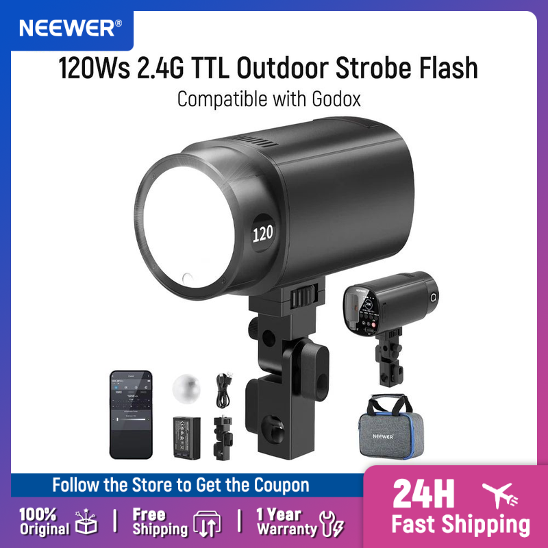 NEEWER Q120 120Ws 2.4G TTL แฟล - Portable Strobe Monolight บทวิจารณ์และราคา