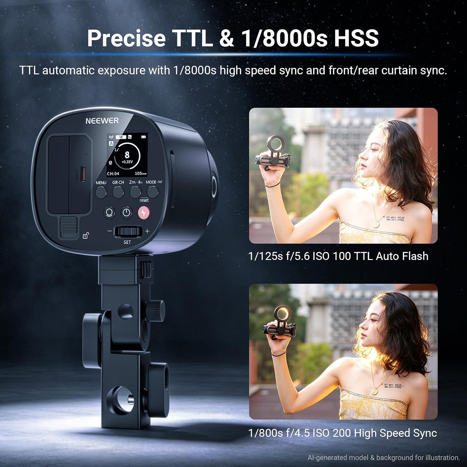 NEEWER Q120 120Ws 2.4G TTL แฟล - Portable Strobe Monolight บทวิจารณ์และราคา