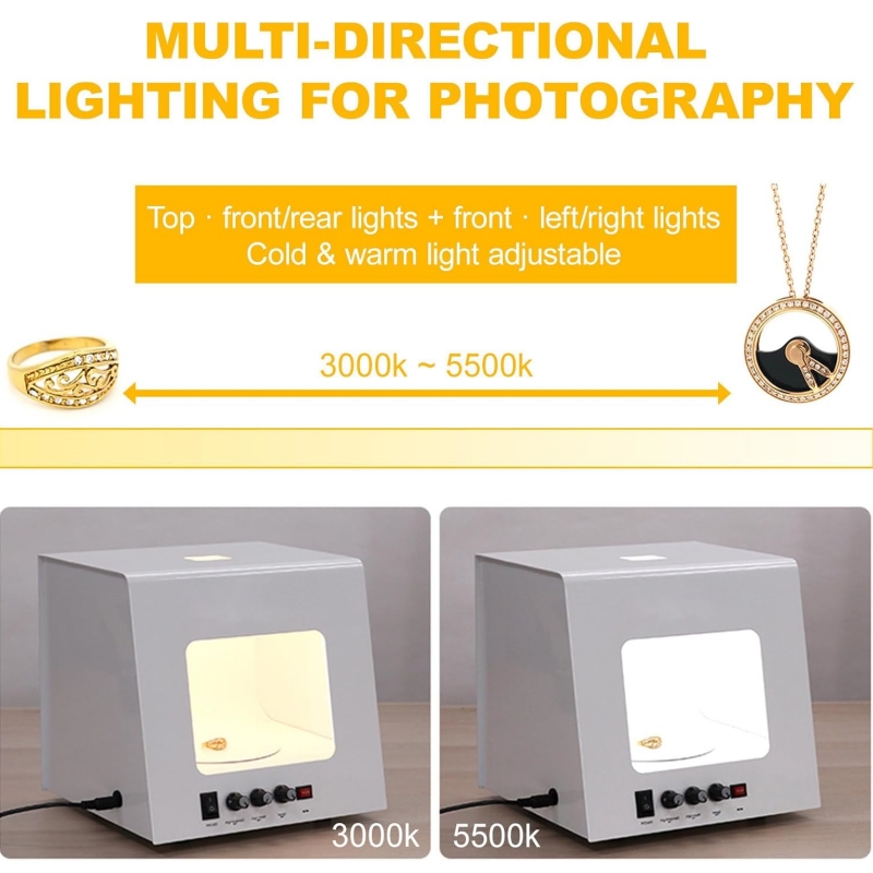ชุดกล่องไฟถ่ายภาพเครื่องประดับ - Photography Lighting Kit บทวิจารณ์และราคา