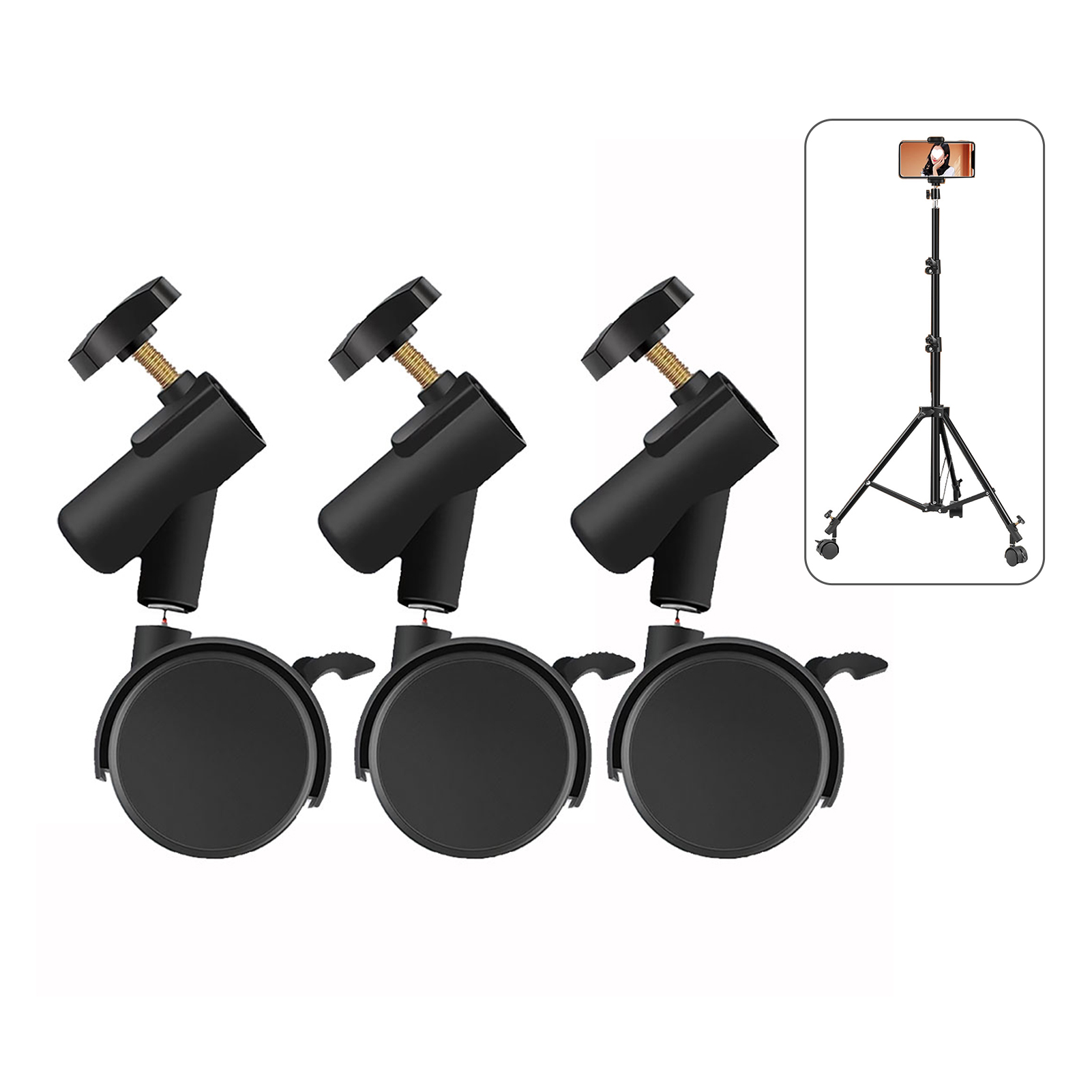 3 ชิ้น/เซ็ต ล้อเลื่อนแบบยืดหยุ - Photography Lighting Tools บทวิจารณ์และราคา