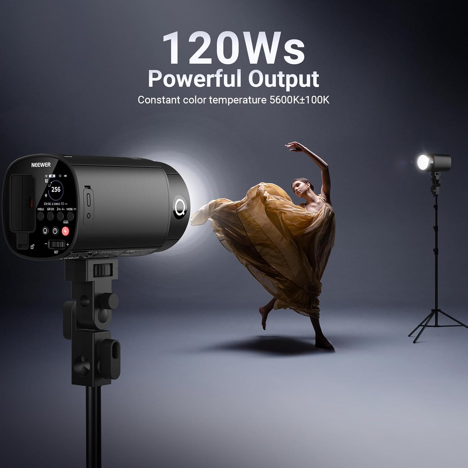แฟลชสตูดิโอแบบพกพา NEEWER 120W - Portable Strobe Monolight บทวิจารณ์และราคา